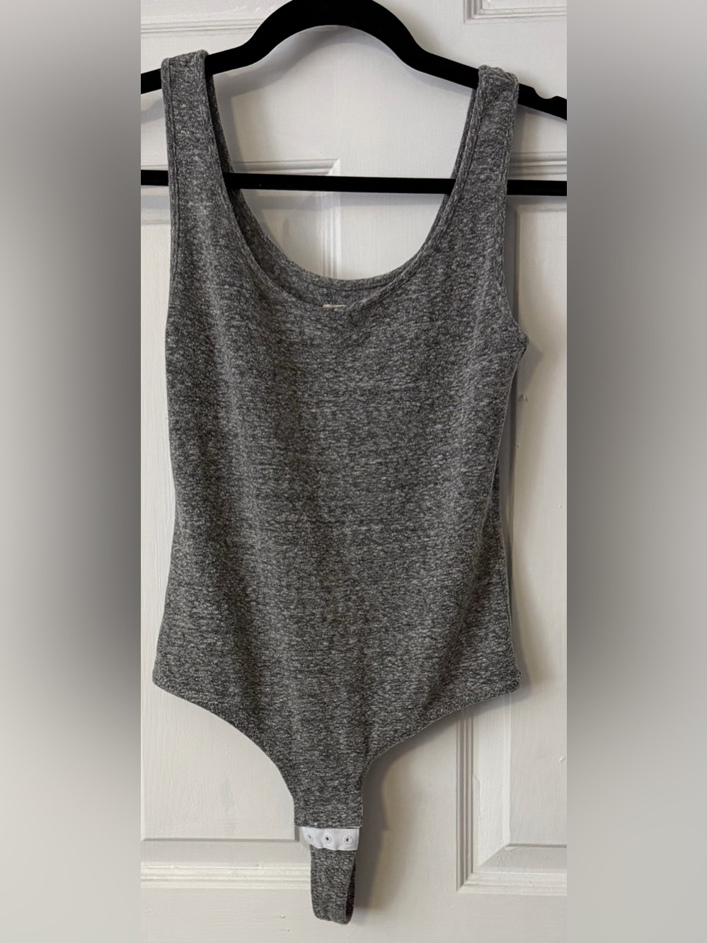 Madewell Super Soft Brushed Gray Sleeveless Bodysuit Size Medium